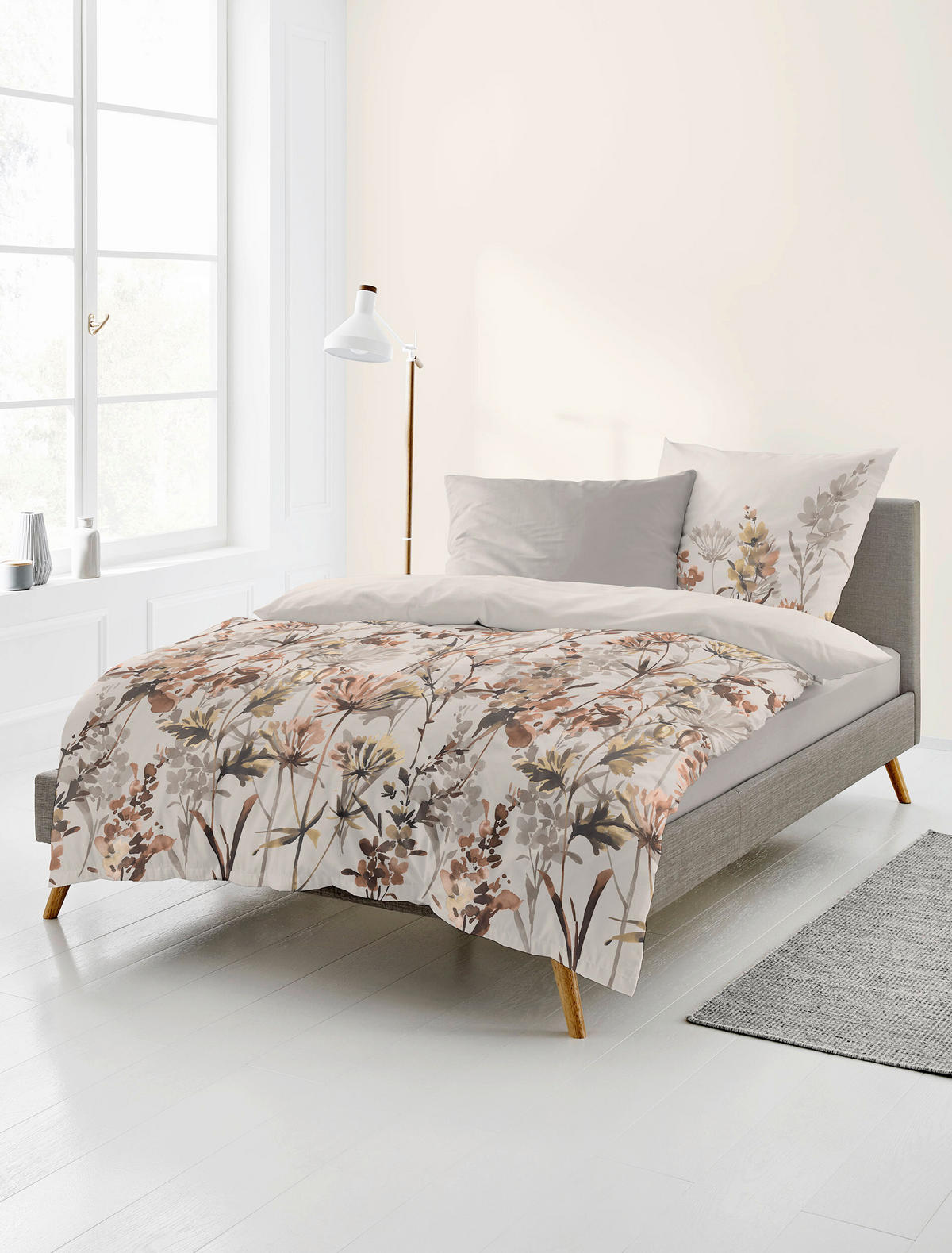 BETTWÄSCHE 2-teilig 135/200 cm  - Grau, Design, Textil (135/200cm) - Bierbaum