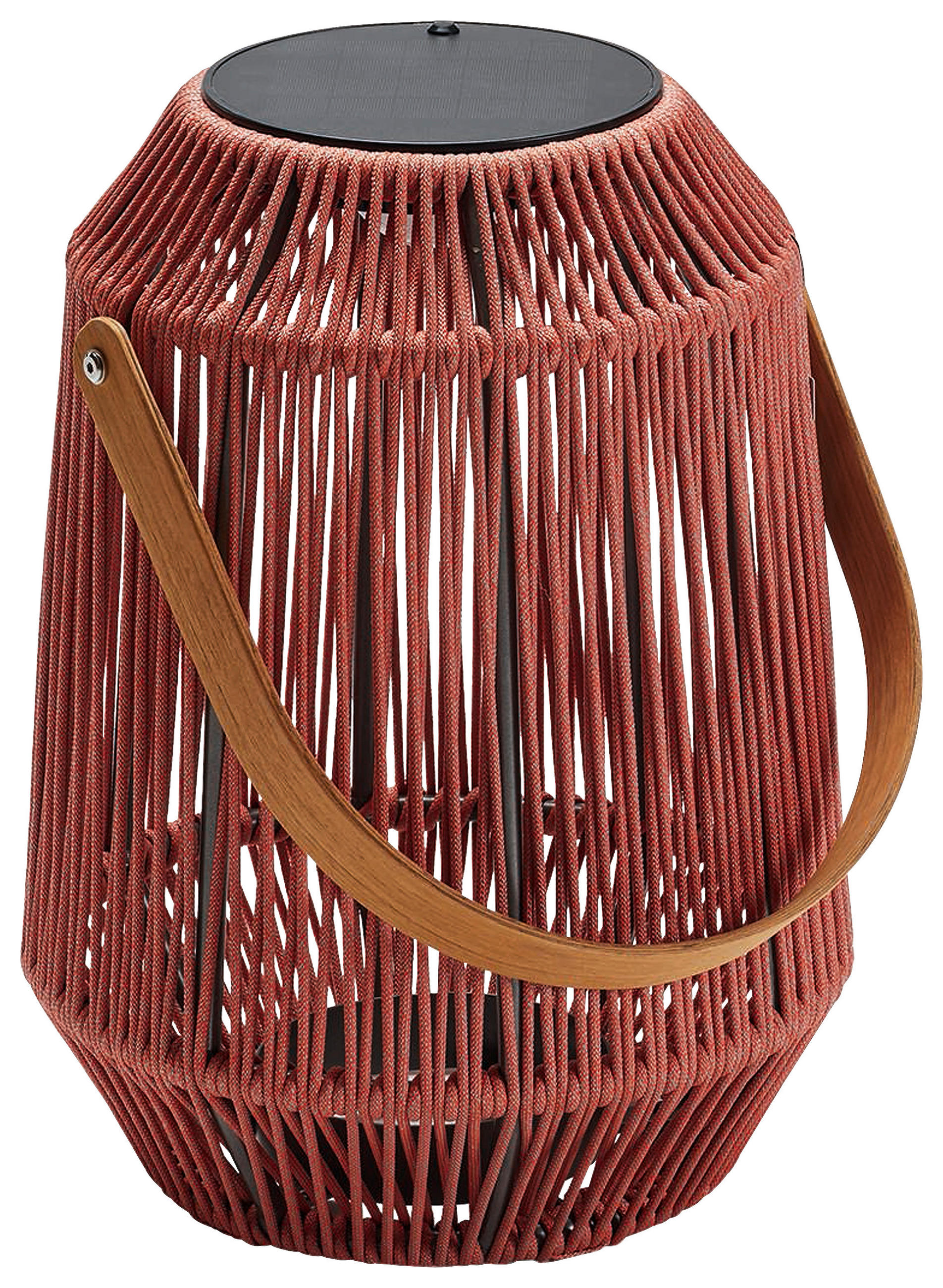 LED-LATERNE - Koralle/Anthrazit, Basics, Holz/Kunststoff (39/50/39cm) - Stern