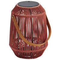 LED-LATERNE - Koralle/Anthrazit, Basics, Holz/Kunststoff (39/50/39cm) - Stern
