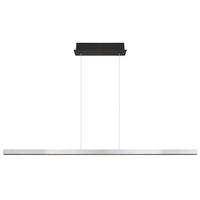 LED-HÄNGLAMPA 150/9/120 cm  - svart/transparent, Design, metall/plast (150/9/120cm) - Globo