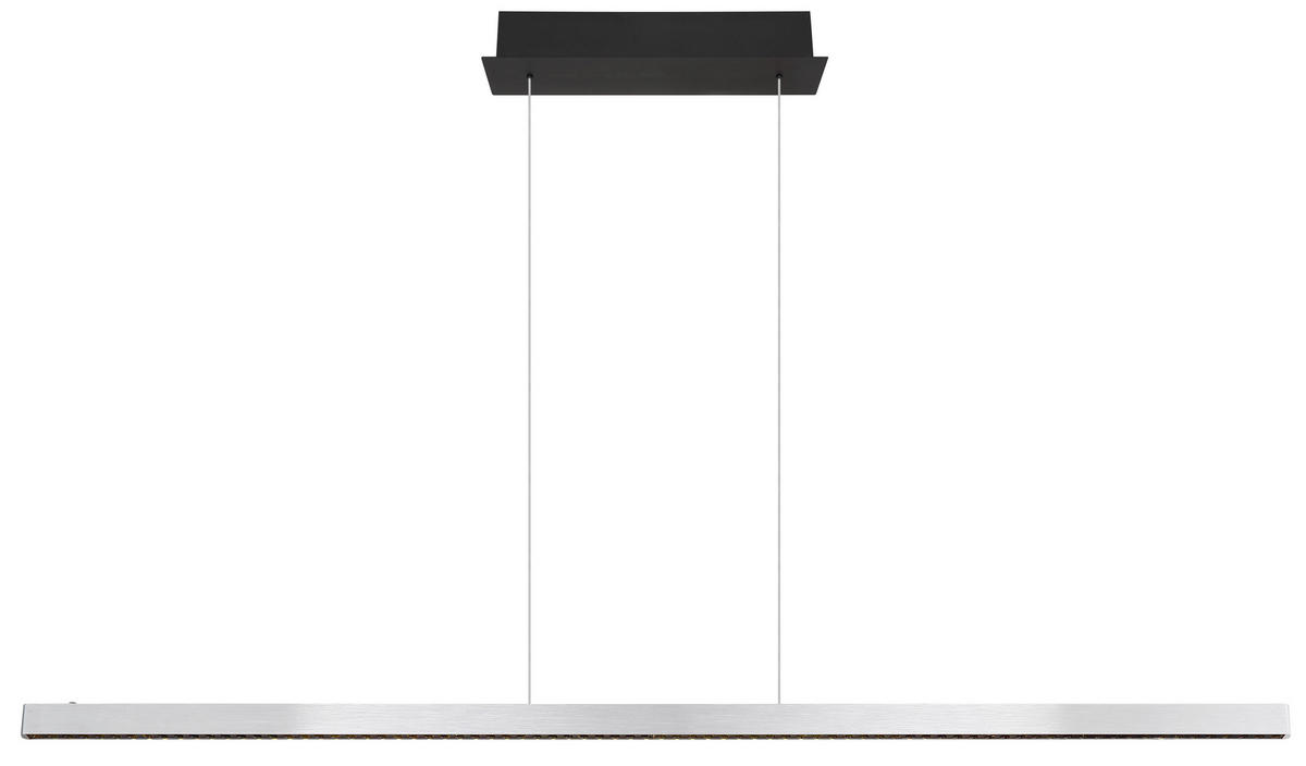 LED-HÄNGLAMPA 150/9/120 cm  - svart/transparent, Design, metall/plast (150/9/120cm) - Globo