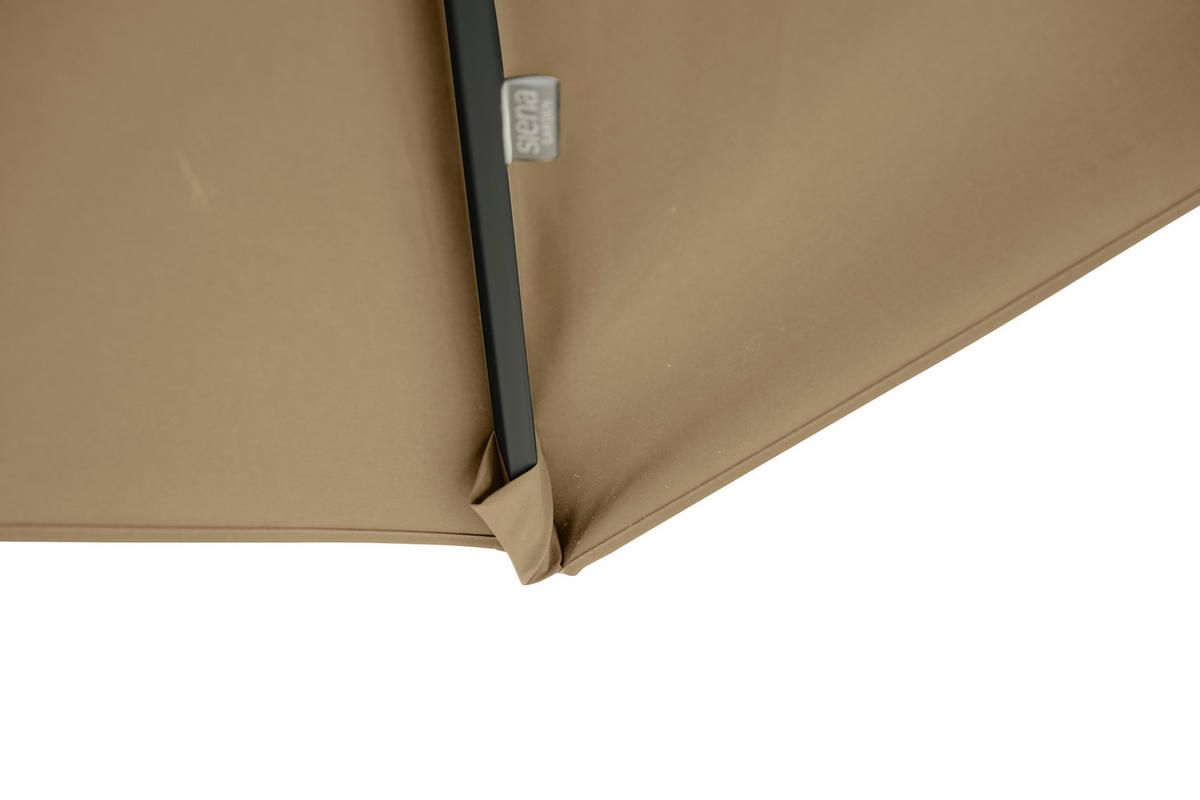 AMPELSCHIRM 300 cm Taupe  - Taupe/Anthrazit, MODERN, Textil/Metall (300/300cm) - Siena Garden