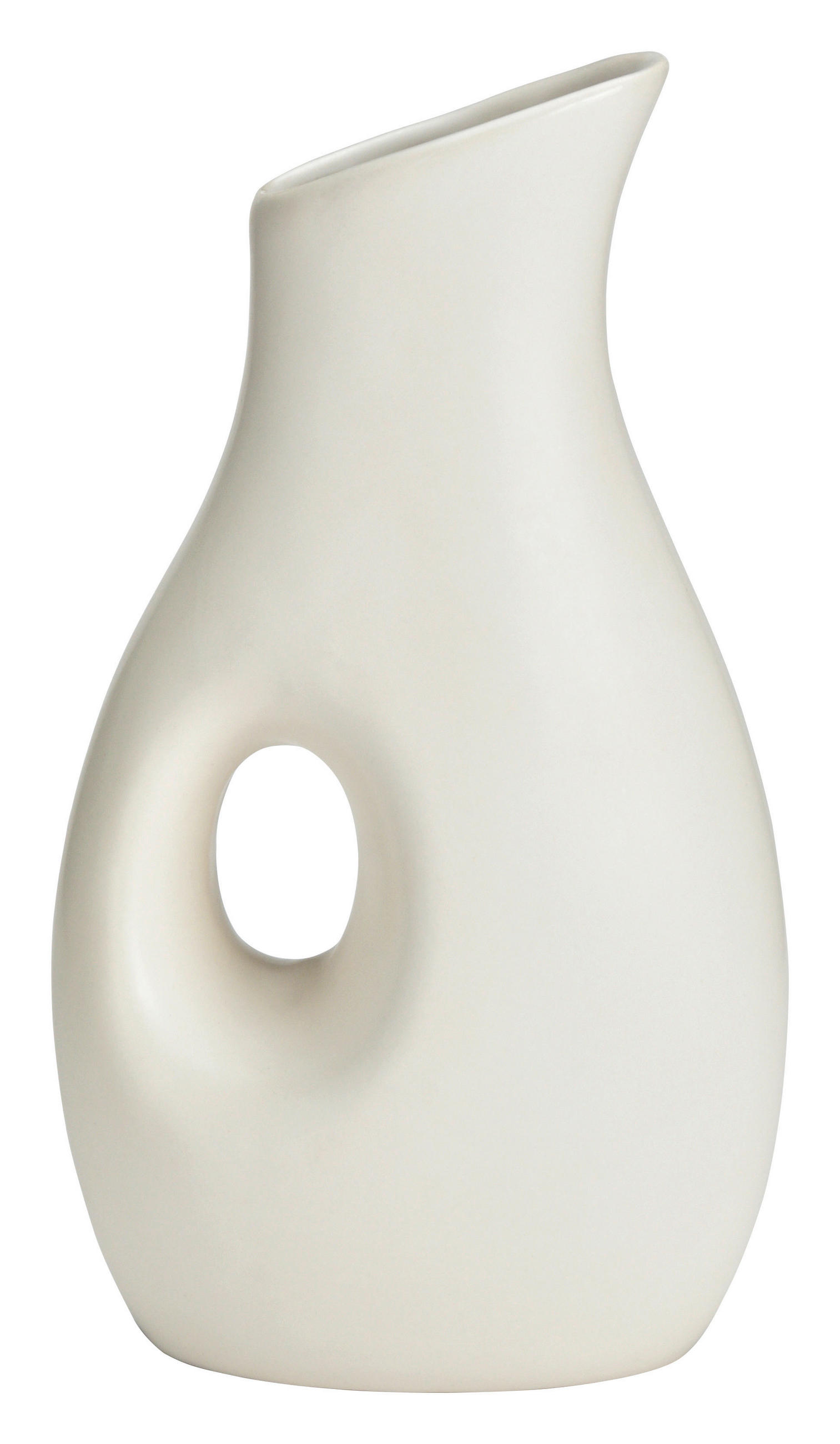 DEKOVASE nicht wasserdicht  - Weiß, Basics, Keramik (12/22/7cm)