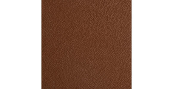 ARMLEHNSTUHL  Sitzfläche 360° drehbar, automatische Rückholfunktion Leinenoptik Echtleder  - Cognac/Schwarz, Design, Leder/Textil (60/85/62cm) - Dieter Knoll