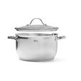 KOCHTOPFSET 6-teilig  - Klar/Edelstahlfarben, Basics, Glas/Metall - Homeware Profession.