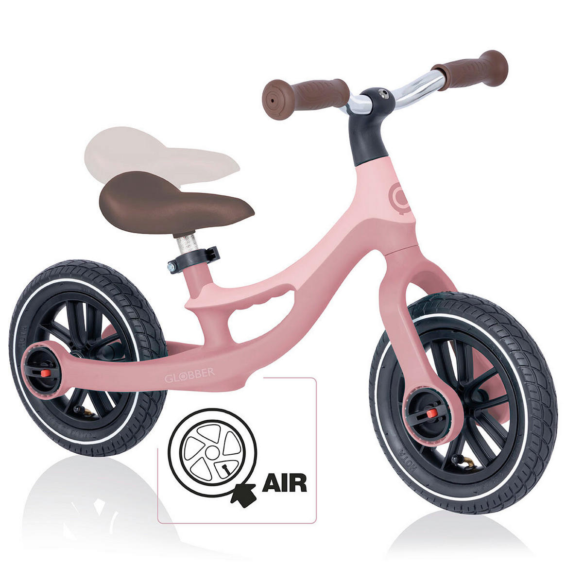 LAUFRAD GO BIKE ELITE AIR  - Hellrosa, LIFESTYLE, Kunststoff/Metall (77/42/47cm) - GLOBBER