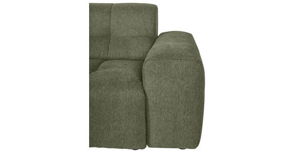 ECKSOFA Dunkelgrün Webstoff Rücken echt  - Dunkelgrün/Schwarz, KONVENTIONELL, Kunststoff/Textil (295/157cm) - Carryhome