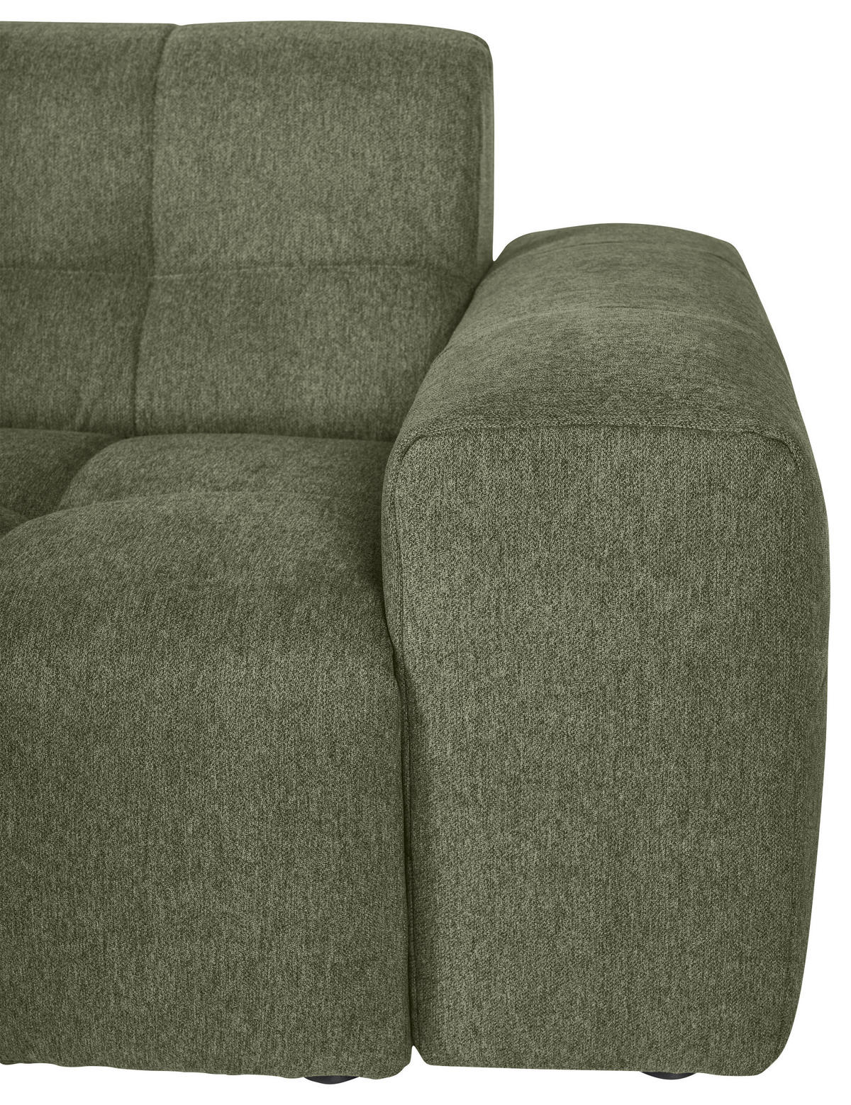 ECKSOFA Dunkelgrün Webstoff  - Dunkelgrün/Schwarz, KONVENTIONELL, Kunststoff/Textil (295/157cm) - Carryhome