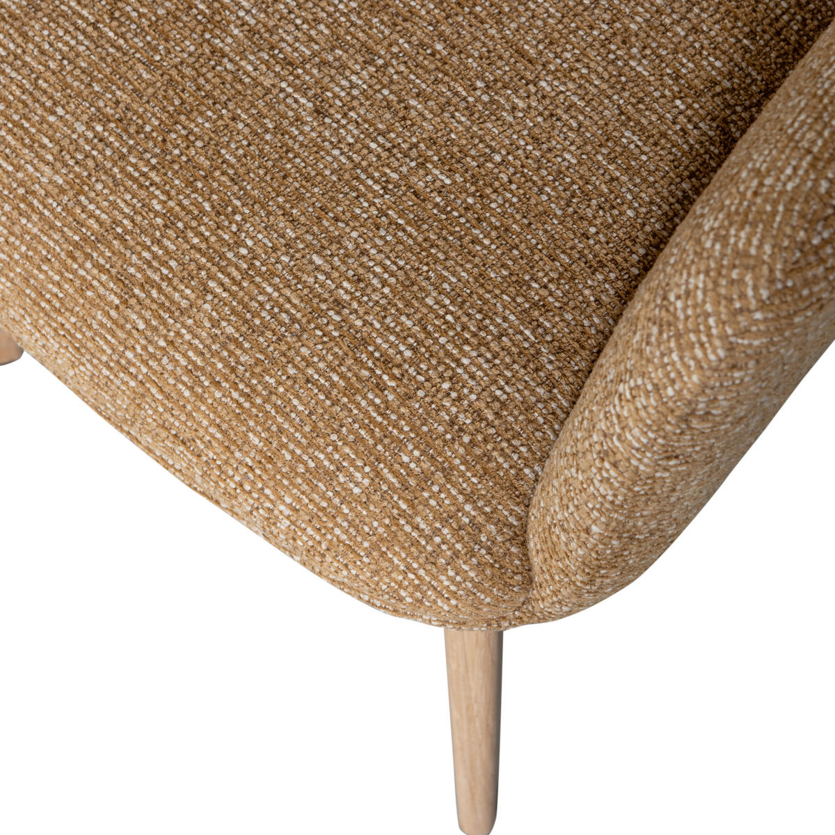 ARMLEHNSTUHL-SET 2 Stück  in Chenille, Webstoff  - Gelb/Naturfarben, MODERN, Holz/Textil (61/86/60cm) - Livetastic