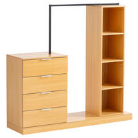 ŠATNA, barvy dubu, 145/136/40 cm - barvy dubu, Design, kompozitní dřevo (145/136/40cm) - Livetastic