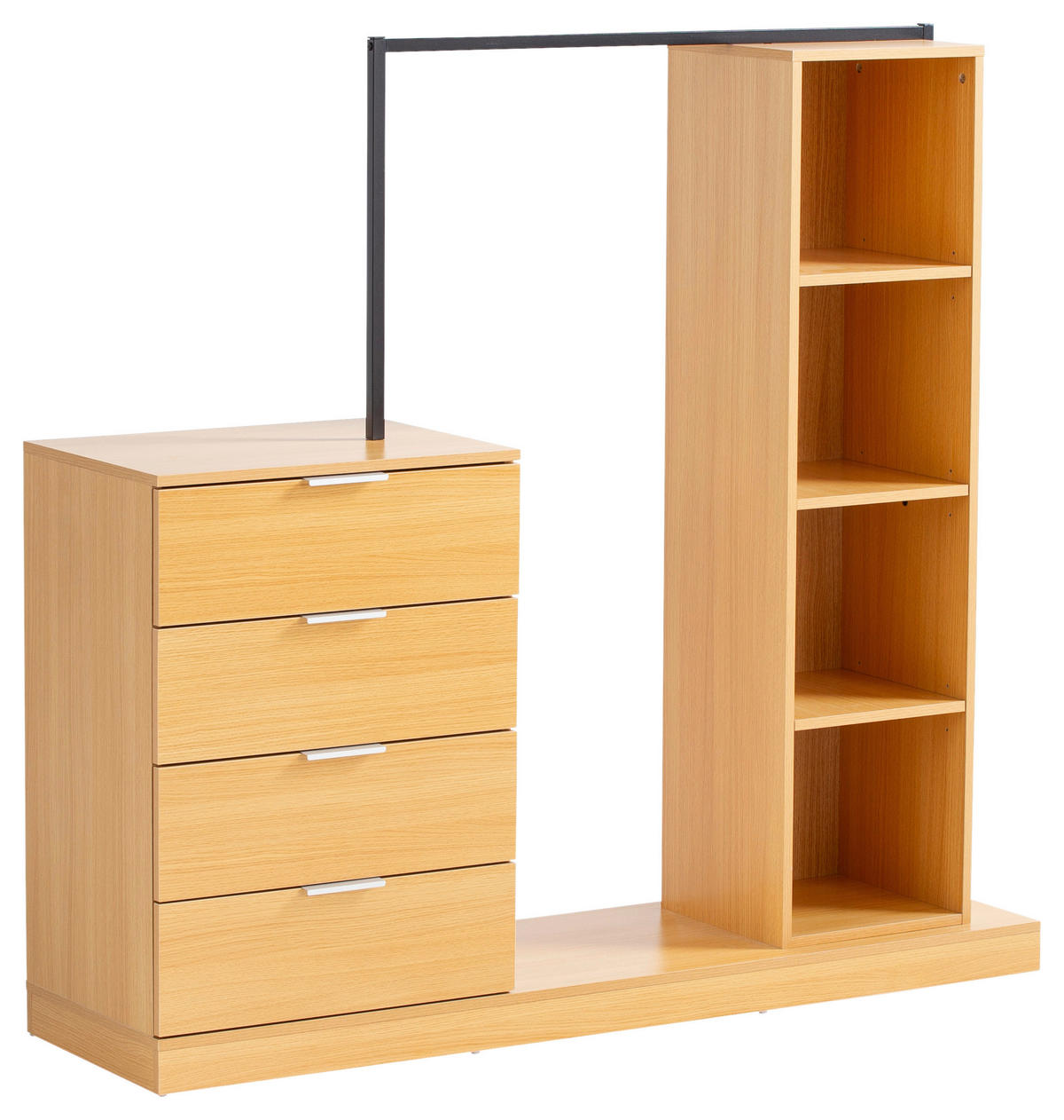 ŠATNA, barvy dubu, 145/136/40 cm - barvy dubu, Design, kompozitní dřevo (145/136/40cm) - Livetastic