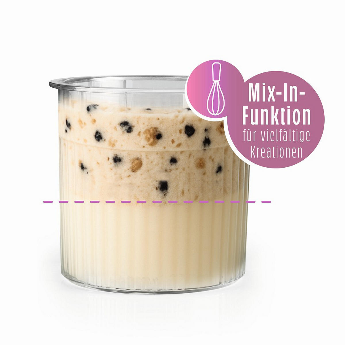 EISMASCHINE GOURMETmaxx  - Transparent/Schwarz, Basics, Kunststoff (48,5/21,5/45cm) - GOURMETMAXX