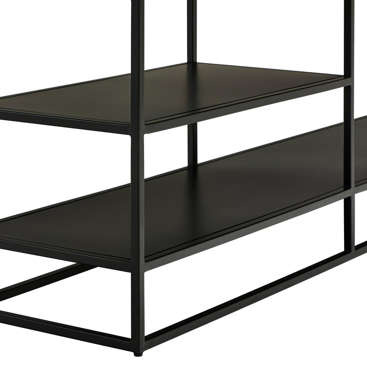 LOWBOARD  in 150/35/55 cm  - Schwarz/Weiß, Design, Holzwerkstoff/Stein (150/35/55cm) - Livetastic