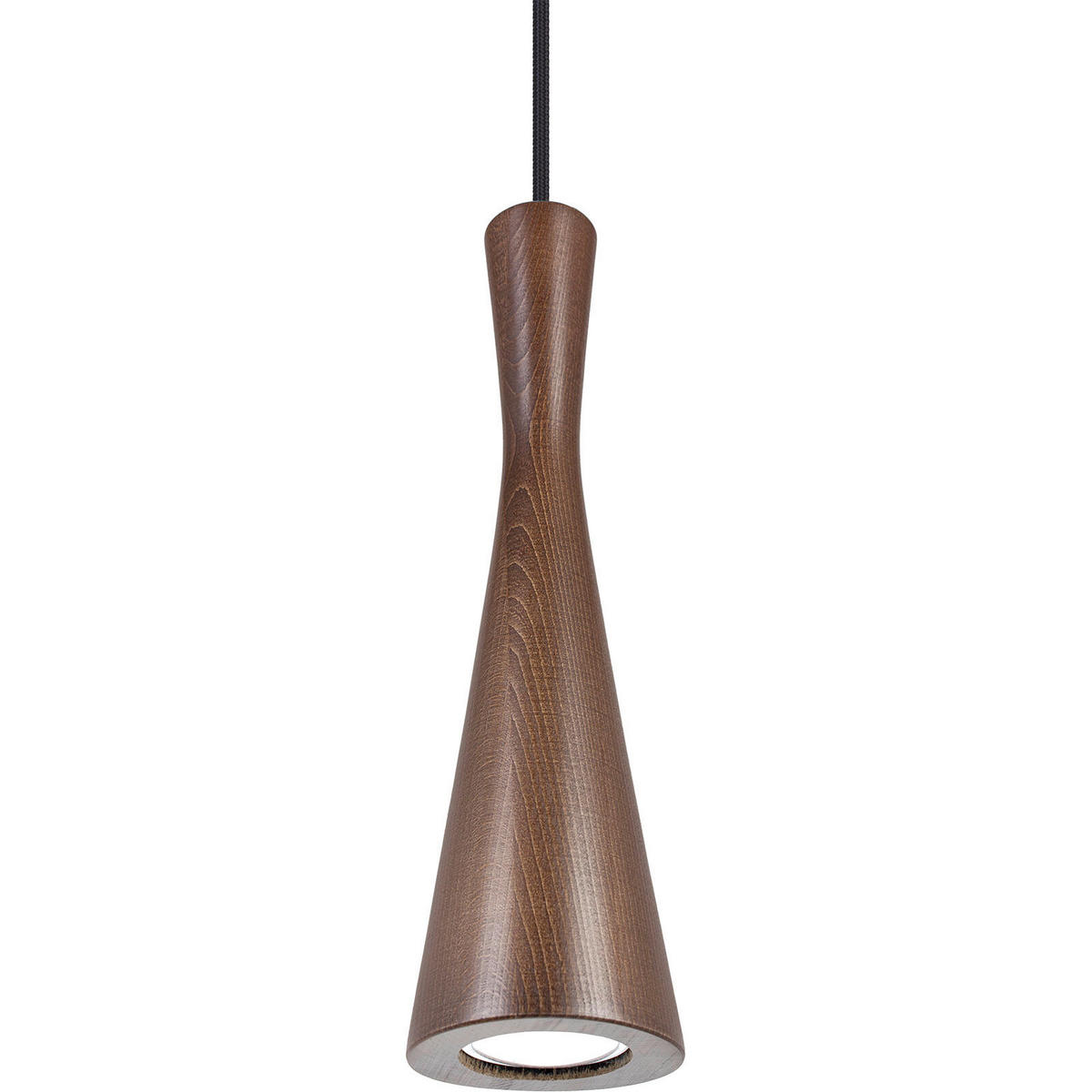 ZÁVĚSNÉ SVÍTIDLO, 10/90-140 cm  - černá/barvy ořechu, Design, dřevo (10/90-140cm)