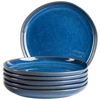 DESSERTTELLERSET Cordelia 6-teilig  - Blau, Trend, Keramik (22cm) - Mäser