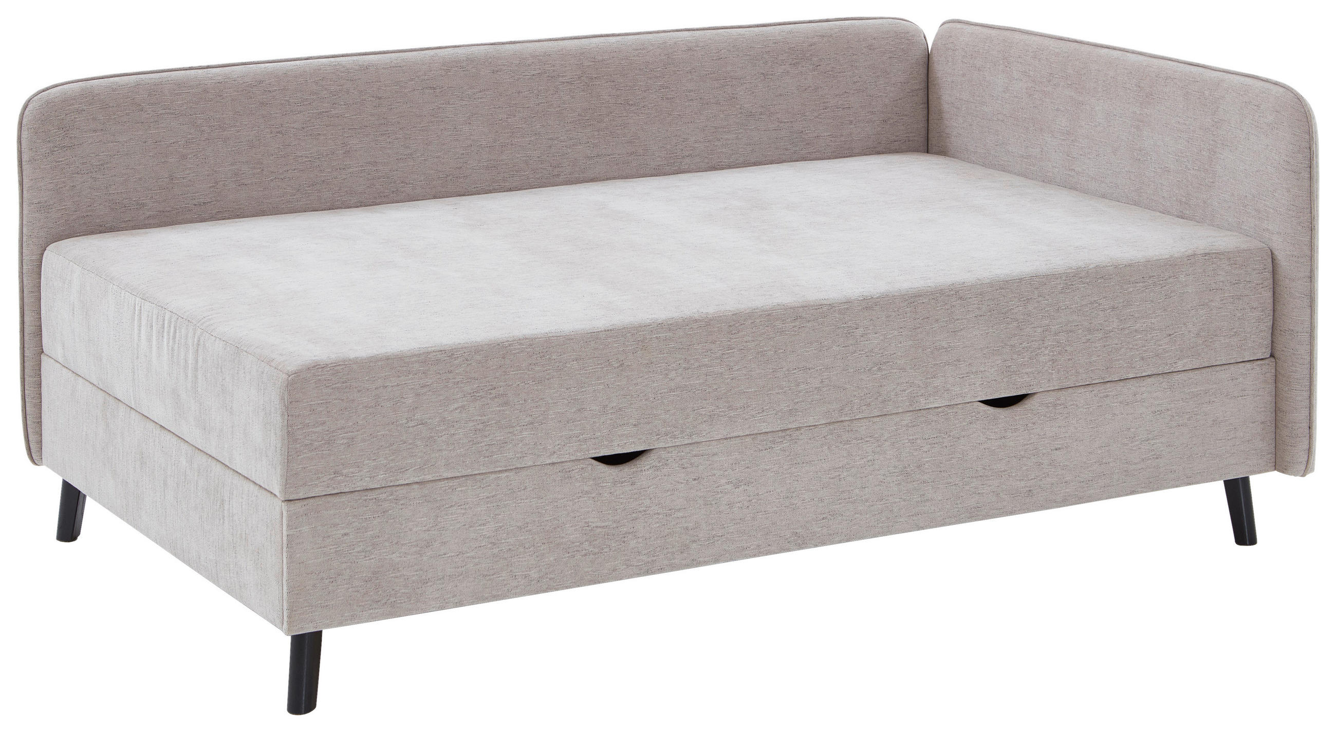 BOXBETT 120/200 cm  in Beige  - Beige/Schwarz, Design, Holz/Textil (120/200cm) - Boxxx