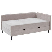 BOXBETT 120/200 cm  in Beige  - Beige/Schwarz, Design, Holz/Textil (120/200cm) - Boxxx