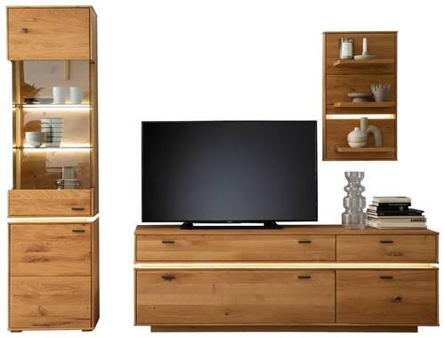 HYLLKOMBINATION i skogsek 246/202/51 cm - skogsek/antracit, Natur, metall/trämaterial (246/202/51cm) - MID.YOU