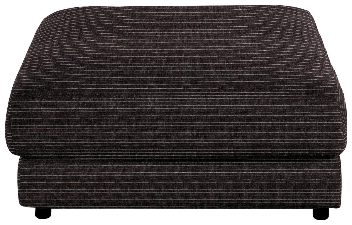 HOCKER in Textil Anthrazit  - Anthrazit/Schwarz, Design, Kunststoff/Textil (100/86/100cm) - Lomoco