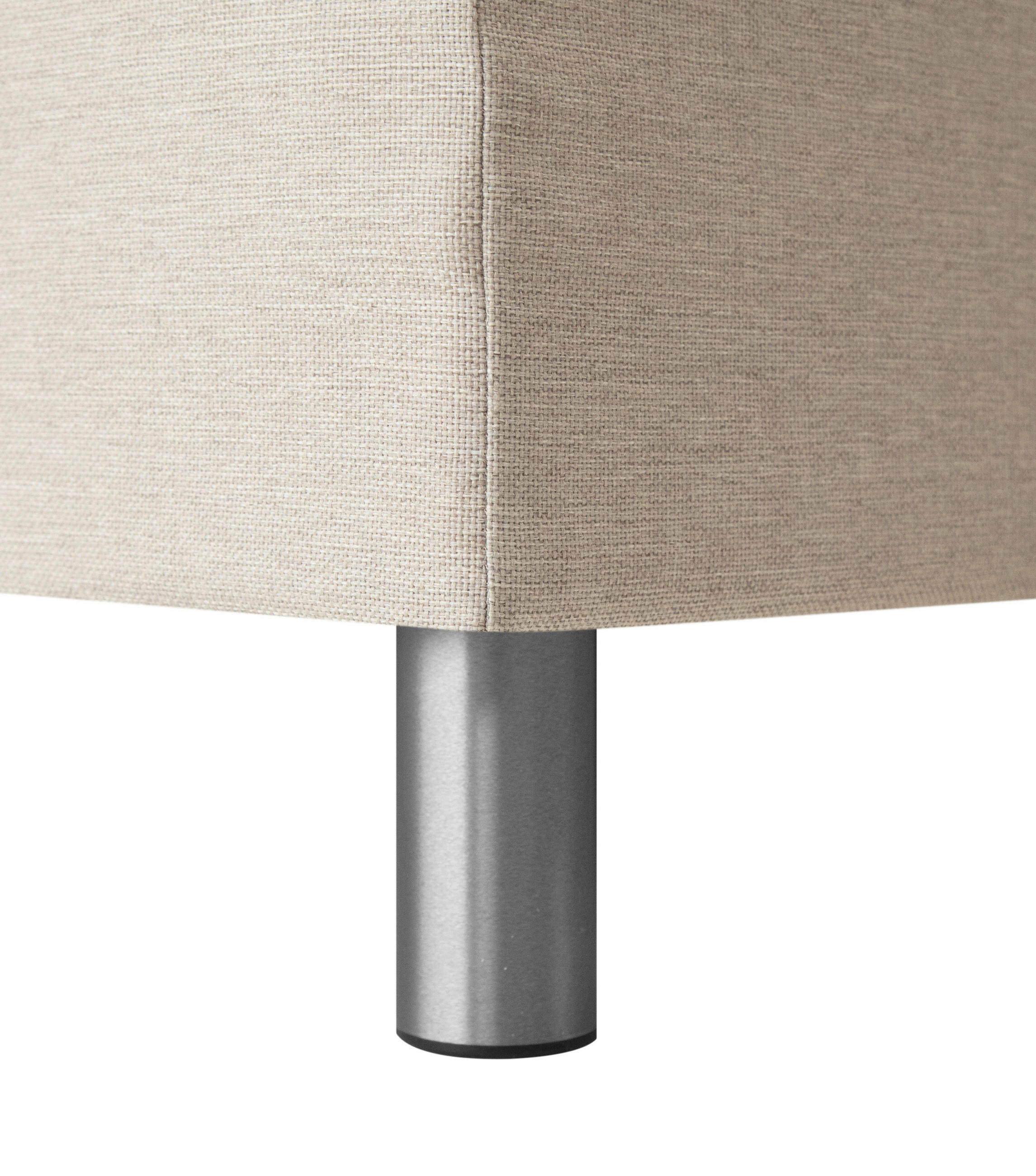 BOXSPRINGBETT 180/200 cm  in Beige  - Beige/Alufarben, KONVENTIONELL, Textil/Metall (180/200cm) - Welnova