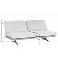 SCHLAFSOFA  in Grau  - Schwarz/Grau, Design, Holz/Textil (204/92/90cm) - Dieter Knoll