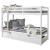 Etagenbett Finn mit 2 90/200 cm Weiss  - Weiss, Modern, Holz (90/200cm) - MID.YOU