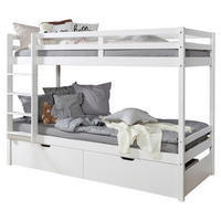 Etagenbett Finn mit 2 90/200 cm Weiss  - Weiss, Modern, Holz (90/200cm) - MID.YOU