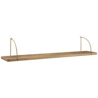WANDREGAL 120/25/22 cm  - Braun, Basics, Holz (120/25/22cm) - MID.YOU