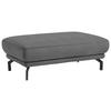 HOCKER in Textil Grau  - Schwarz/Grau, Design, Textil/Metall (122/46/72cm) - Dieter Knoll