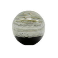 DEKORAČNÍ KOULE - šedá/černá, Trend, sklo (8cm) - Ambia Home