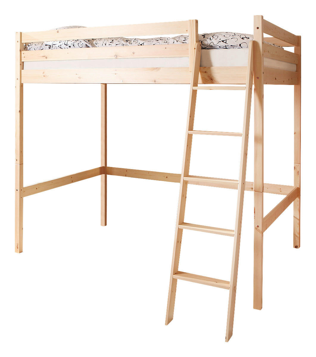 HOCHBETT 140/200 cm,  in Kieferfarben, Leiter  - Kieferfarben, Basics, Holz (140/200cm) - MID.YOU