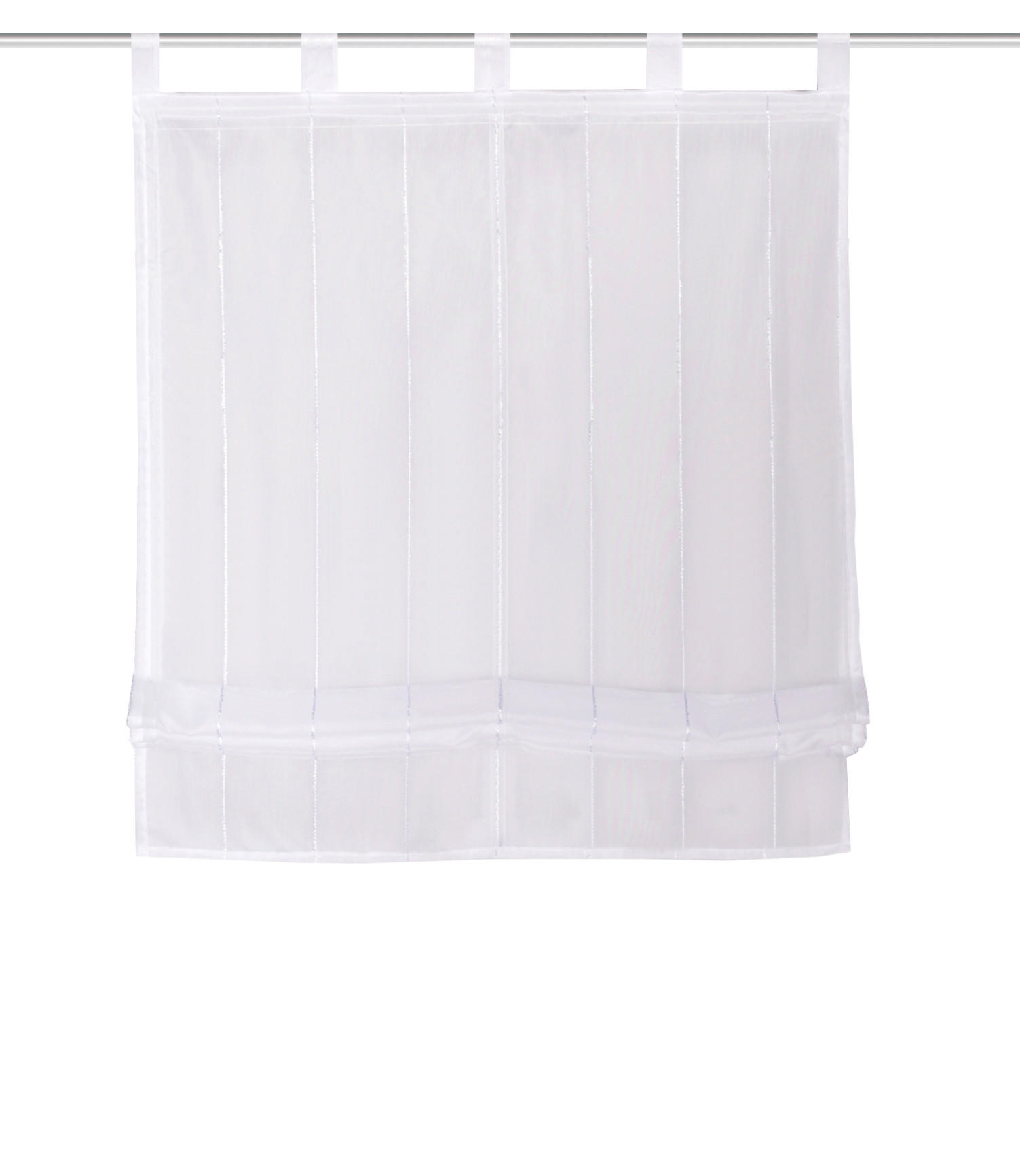 RAFFROLLO  halbtransparent   120/140 cm   - Weiß, Basics, Textil (120/140cm)