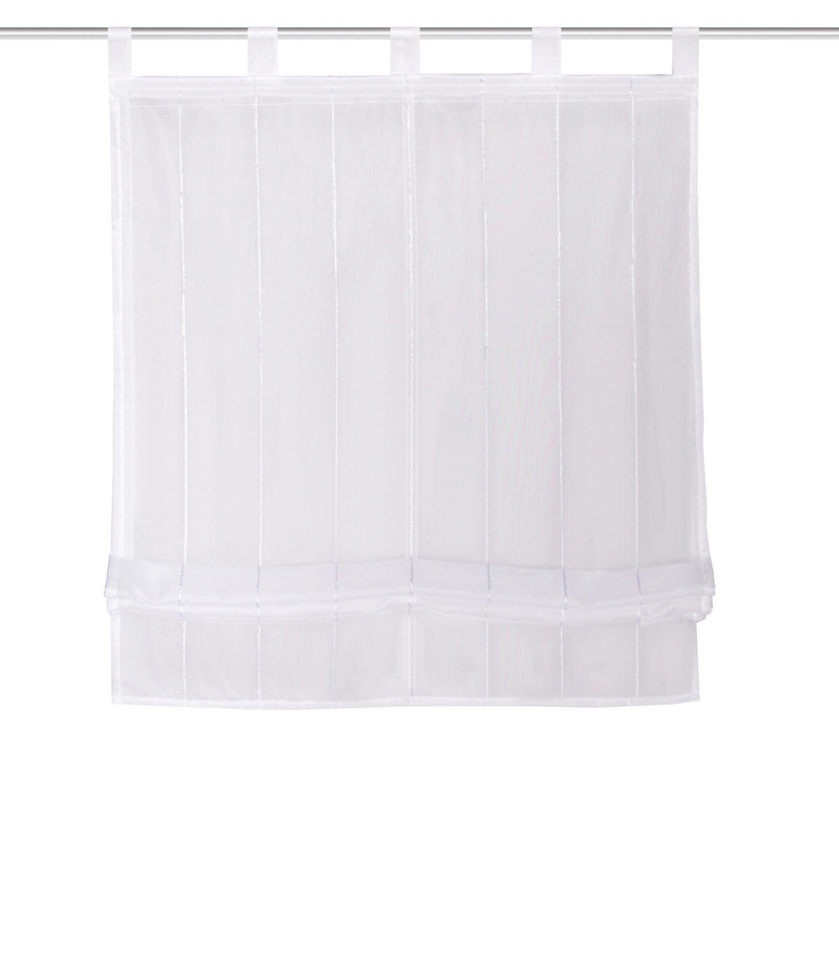 RAFFROLLO  halbtransparent   80/140 cm   - Weiß, Basics, Textil (80/140cm)