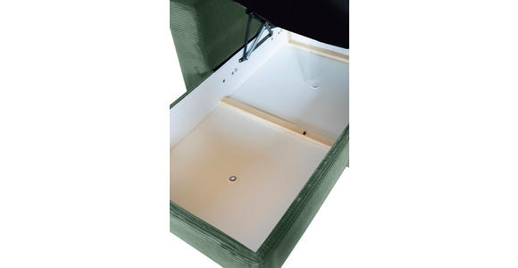 ECKSOFA Dunkelgrün Cord  - Dunkelgrün/Schwarz, KONVENTIONELL, Textil/Metall (168/258cm) - Carryhome