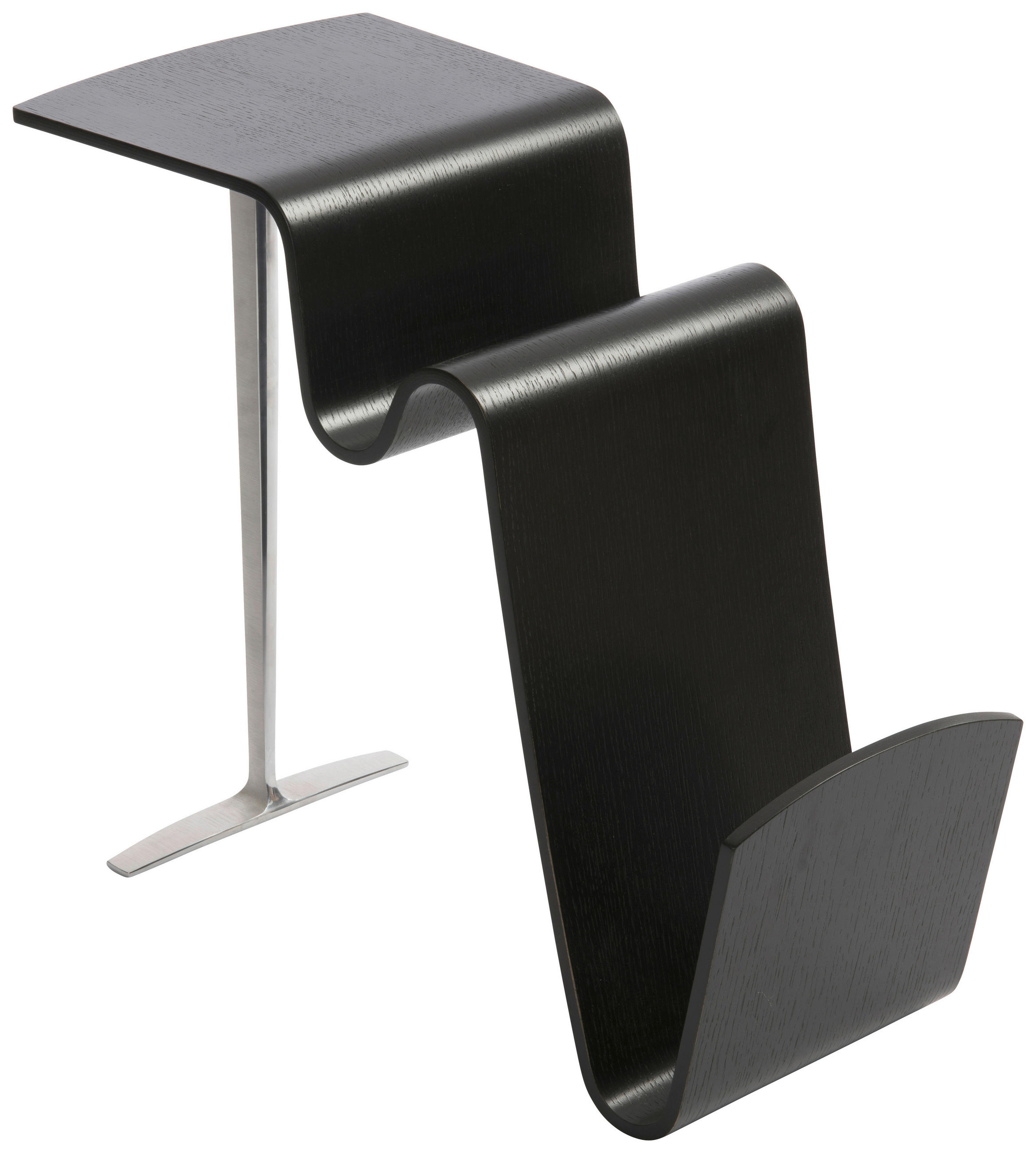 BEISTELLTISCH in Holz, Metall 62/31/53 cm  - Silberfarben/Schwarz, Design, Holz/Metall (62/31/53cm) - Conform