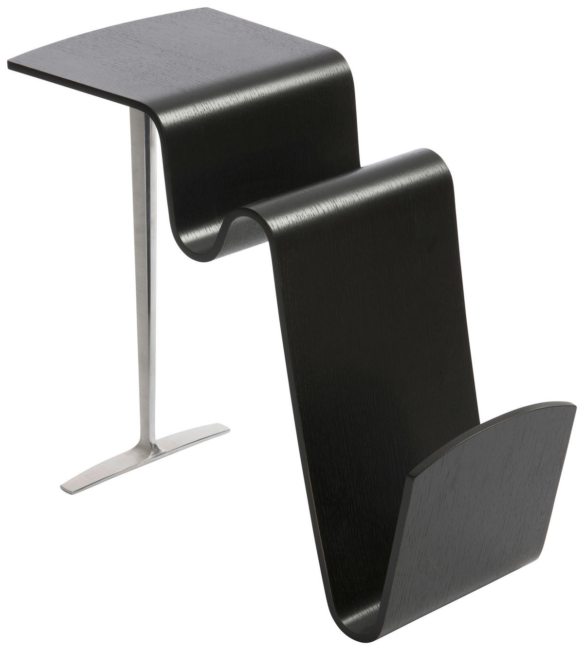 BEISTELLTISCH in Holz, Metall 62/31/53 cm  - Silberfarben/Schwarz, Design, Holz/Metall (62/31/53cm) - Conform