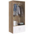 GARDEROBE - Eichefarben/Weiß, Design, Holzwerkstoff (80/185/54cm) - Xora GARDEROBE - Eichefarben/Weiß, Design, Holzwerkstoff (80/185/54cm) - Xora