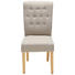STUHL Webstoff Eiche massiv Beige, Eichefarben - Eichefarben/Beige, KONVENTIONELL, Holz/Textil (45/99/66cm) - Venda