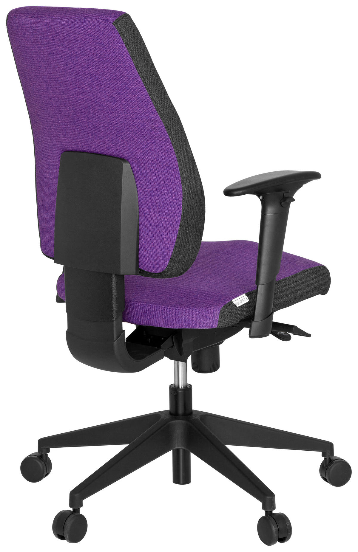 OTOČNÁ ŽIDLE, plochá tkanina, fialová, černá, tmavě šedá - černá/tmavě šedá, Moderní, textil/plast (56/123/47cm) - MID.YOU