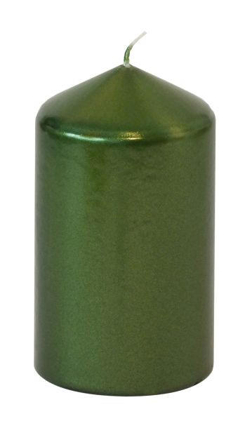STUMPENKERZE 5,7/10 cm  - Dunkelgrün, KONVENTIONELL (5,7/10cm)