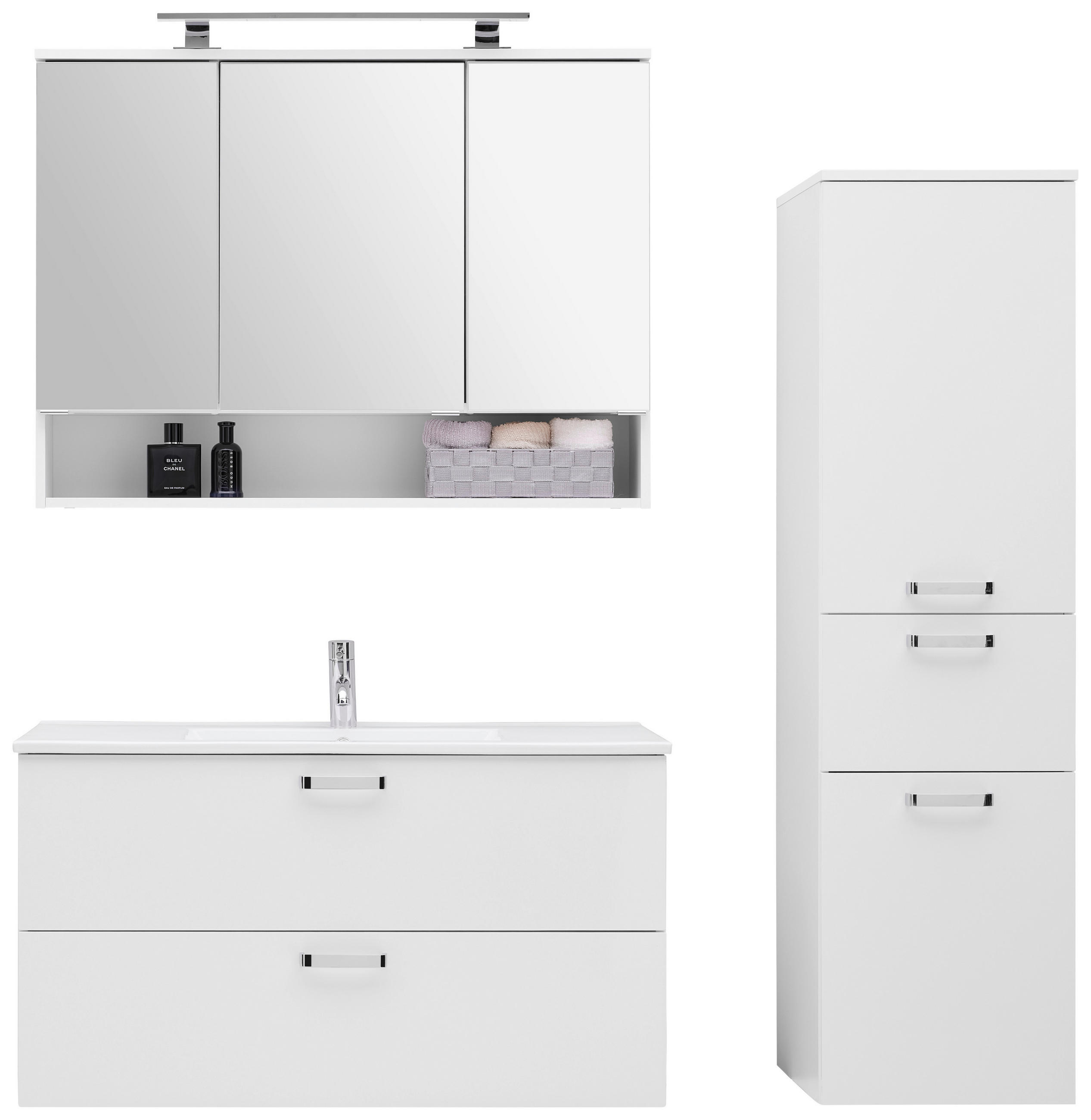 Badezimmer Fresh Weiß B: 140 cm