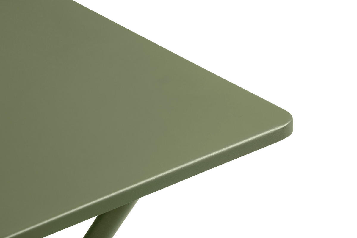 GARTENKLAPPTISCH 70/64/73 cm Metall rechteckig  - Waldgrün, Basics, Metall (70/64/73cm) - Lafuma Mobilier