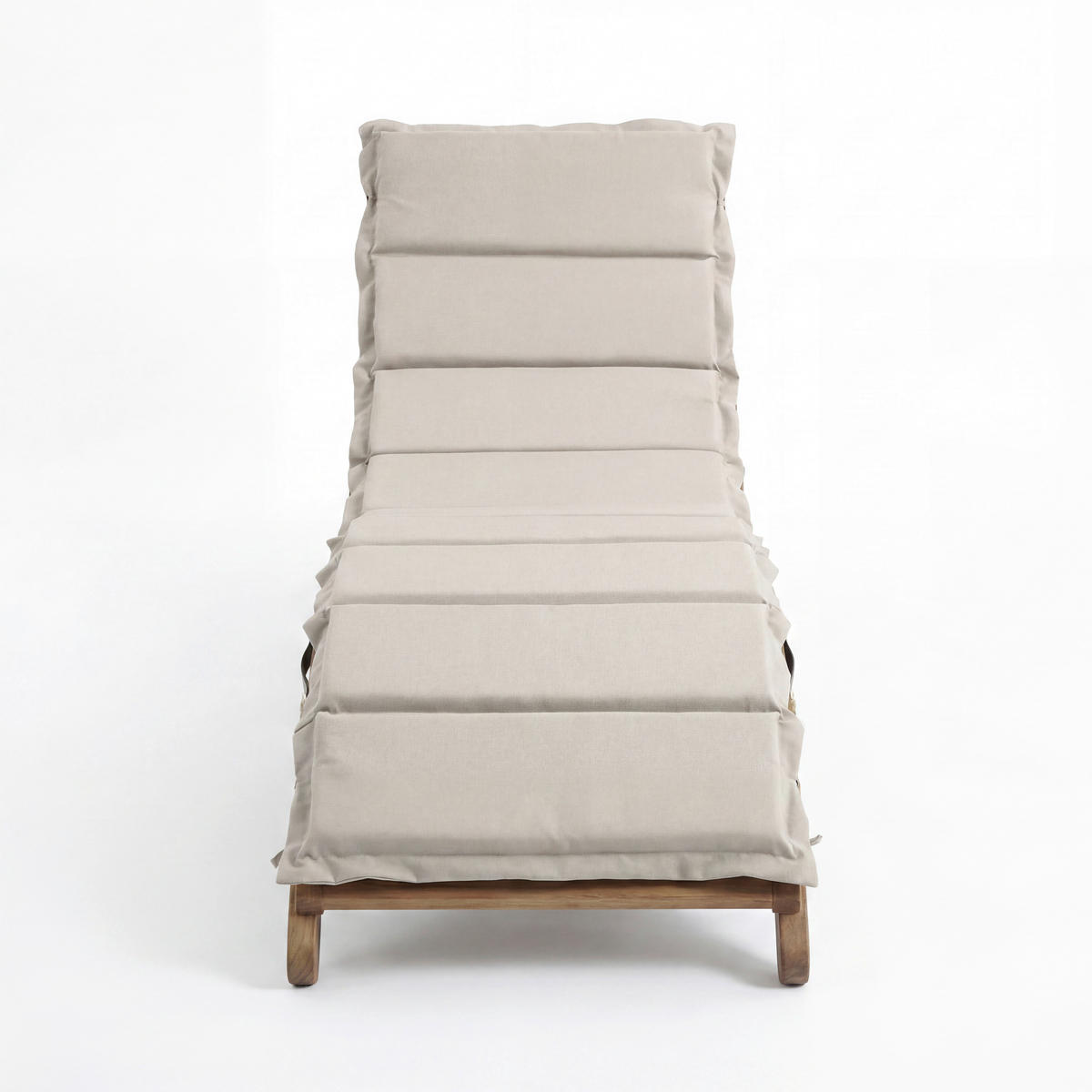 GARTENLIEGE 170/55/54 cm  - Beige/Akaziefarben, Natur, Holz/Kunststoff (170/55/54cm) - Ambia Garden