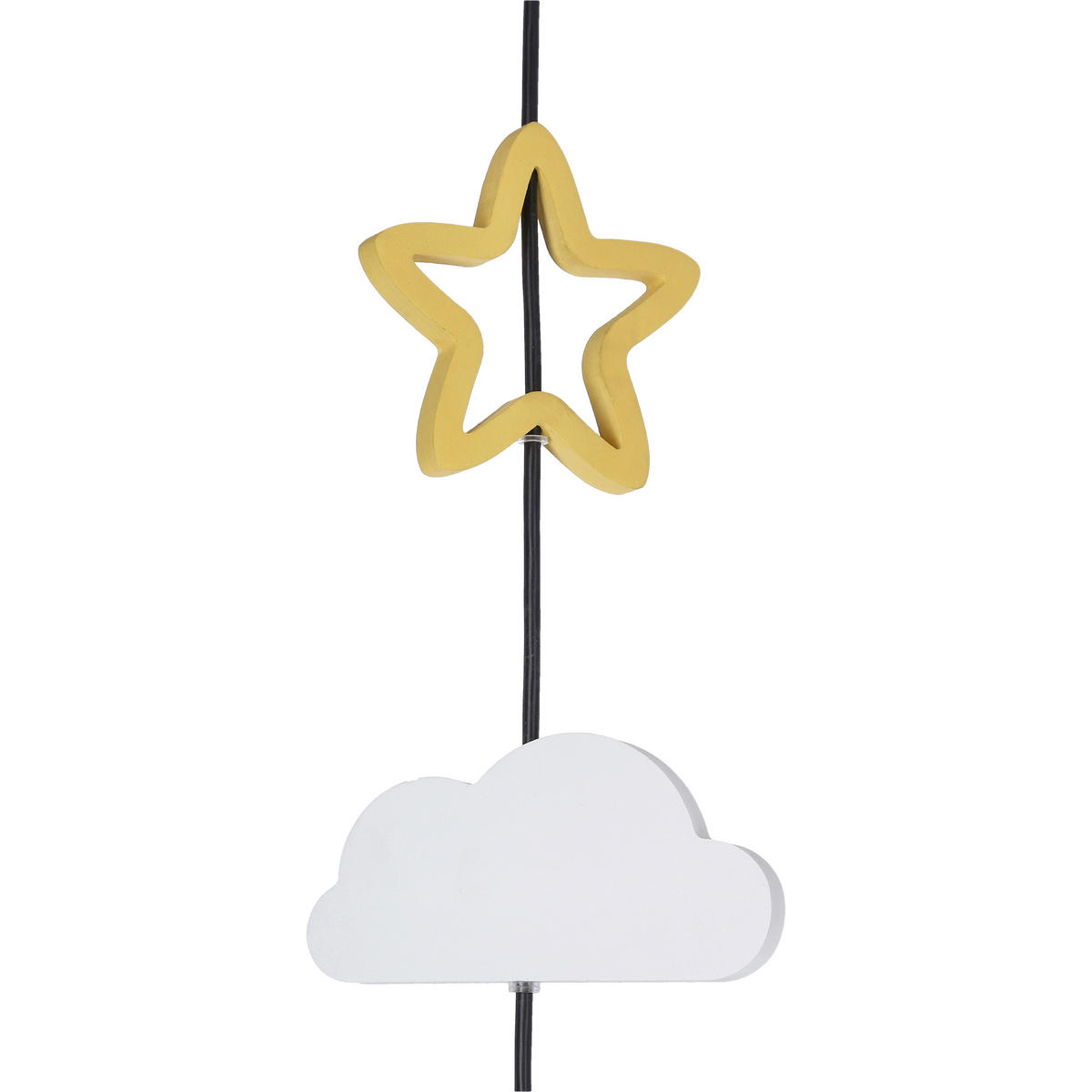 HÄNGLAMPA FÖR BARN Trio 100/15/100 cm  - vit/grå, Basics, metall/trämaterial (100/15/100cm)