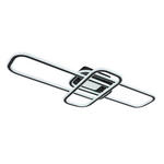 LED-DECKENLEUCHTE 103/46/11 cm   - Schwarz/Weiß, Design, Kunststoff/Metall (103/46/11cm) - Novel