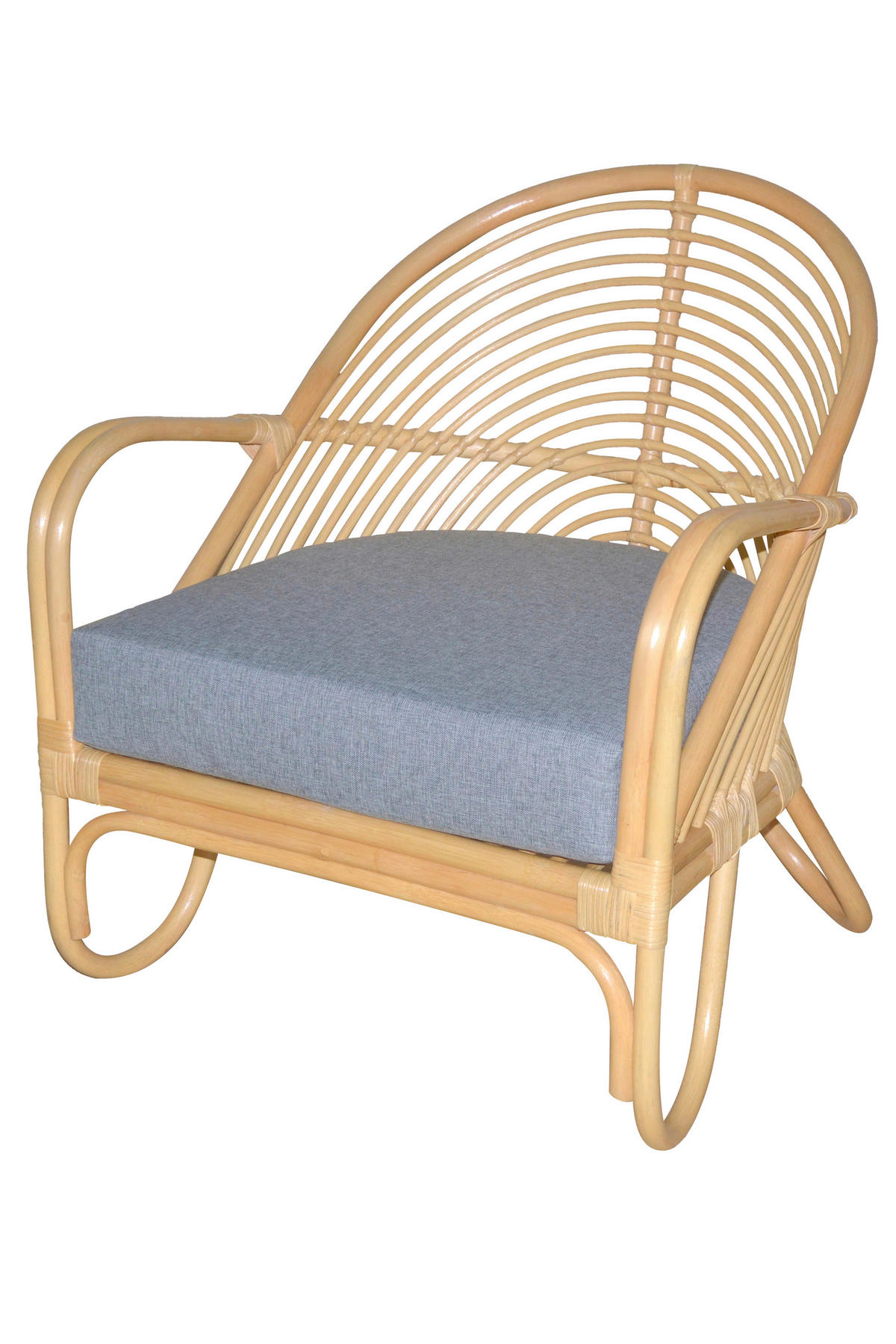 RELAXSESSEL Sitzkissen    - Naturfarben, Natur, Holz/Textil (72/70/80,5cm) - MID.YOU