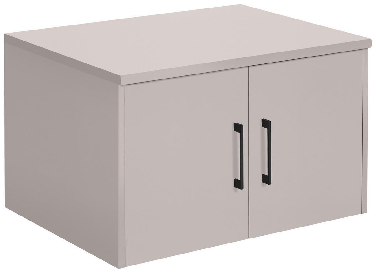 SZEKRÉNYRÁTÉT  - kasmírszínű/fekete, Basics, faalapú anyag/fém (72/43/54cm) - Xora