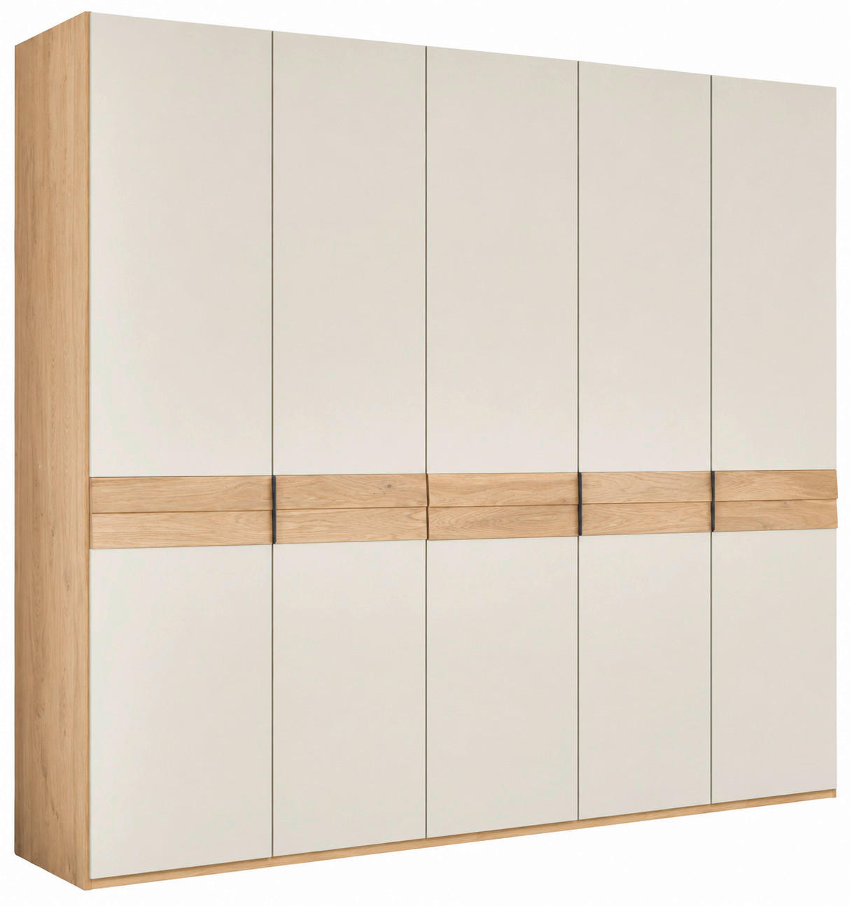 DREHTÜRENSCHRANK 249,6/229,4/59,5 cm,  in Eichefarben, Sandfarben, 5 Tür(en)  - Sandfarben/Eichefarben, Design, Holz/Holzwerkstoff (249,6/229,4/59,5cm) - Dieter Knoll