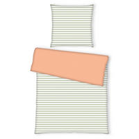 WENDEBETTWÄSCHE Perkal 135/200 cm  - Orange/Grün, Basics, Textil (135/200cm) - Tom Tailor
