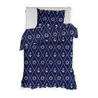 ÁGYNEMŰHUZAT-GARNITÚRA  - sötétkék, Basics, textil (140/200cm)